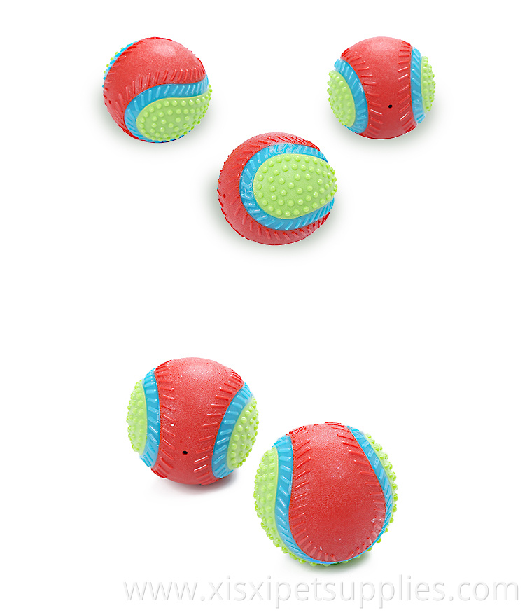 elastic beef smell pet Molar Chewing Dog ball Toy squeaky